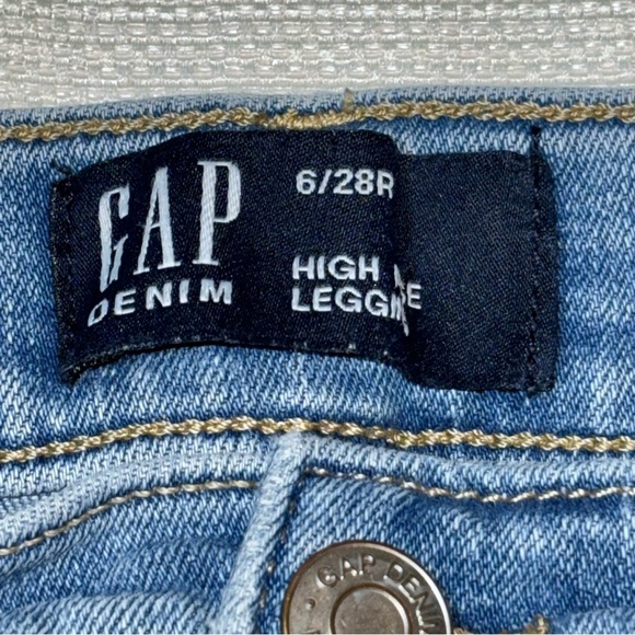 Gap High Rise Denim Legging Size 6/28R - Picture 3 of 9